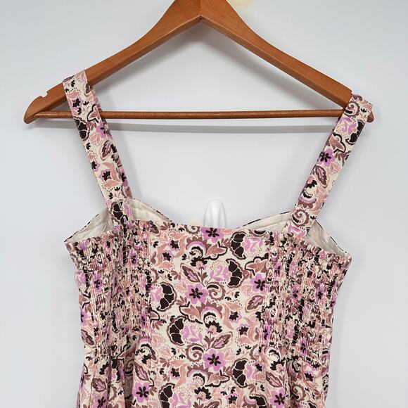 Z SUPPLY x EVEREVE NWT Angel Eyes Toile Floral Print Midi Dress // L - Picture 12 of 16